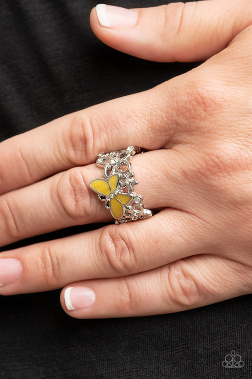 All FLUTTERED Up Yellow Ring (Yellow 98)