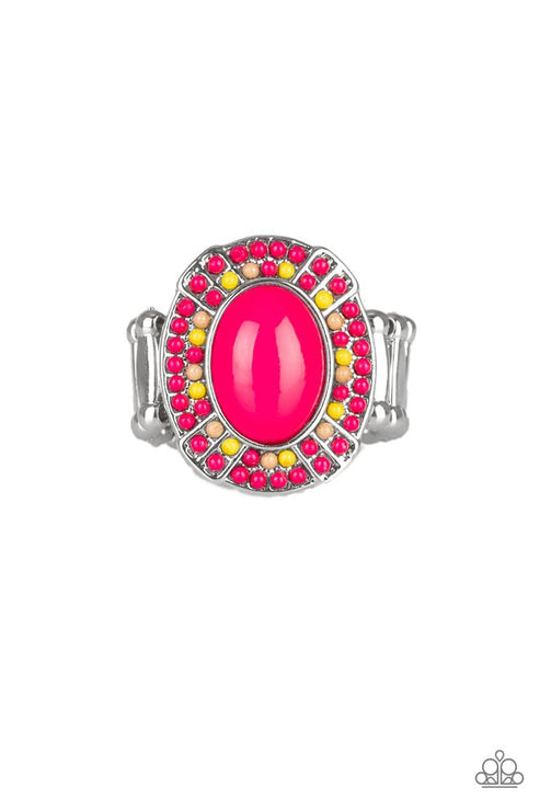 Colorfully Rustic Pink Ring (Orange 1579)