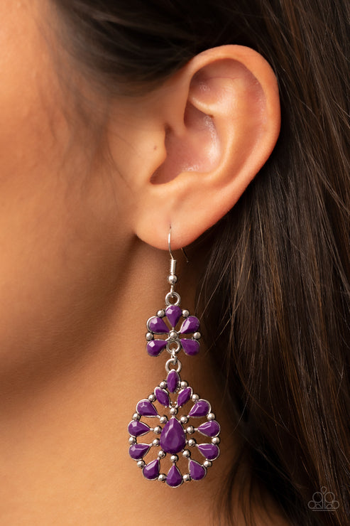 Posh Palooza Purple Earrings (Purple 1005)