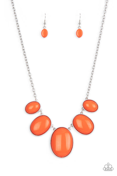 Paparazzi Accessories Vivacious Vanity Orange Necklace (Orange 1588)