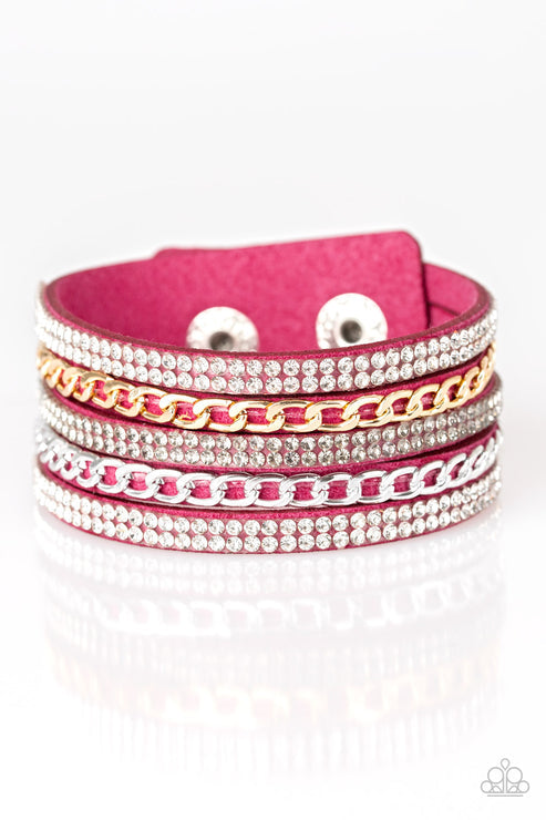 Fashion Fiend Pink Urban Bracelet (Orange 1720)