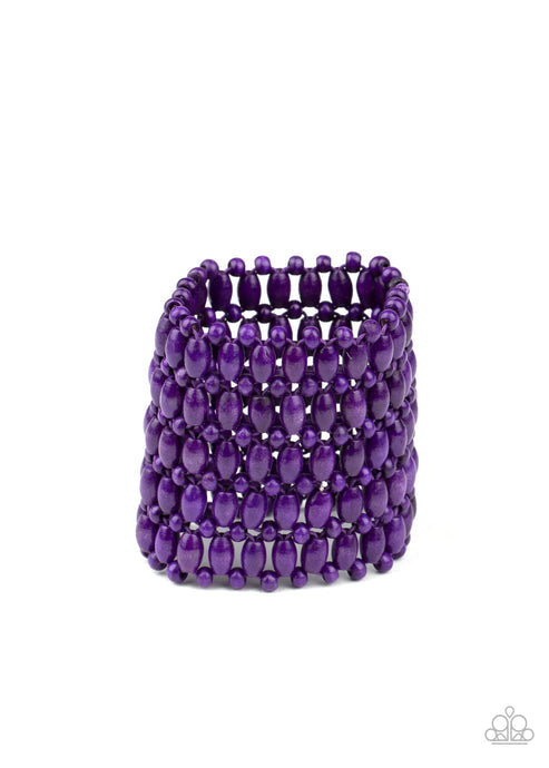 Way Down in Kokomo Purple Bracelet (Orange 1383)