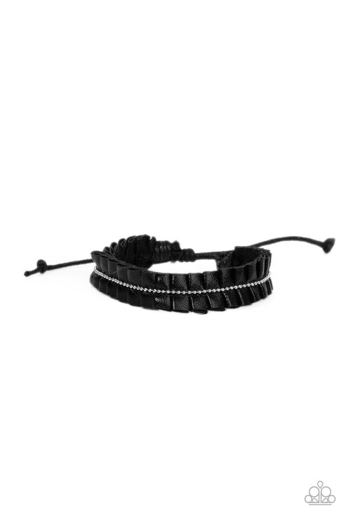 Hard to PLEATS Black Bracelet (Orange 1524)