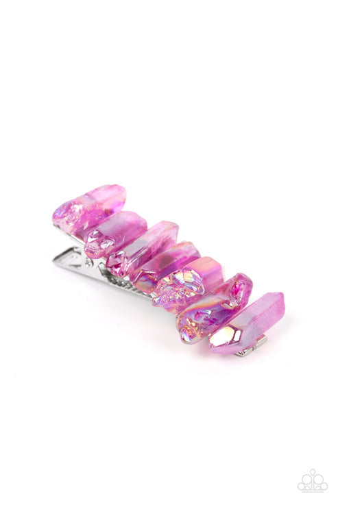 Crystal Caves Purple Hair Clip (Orange 1281)