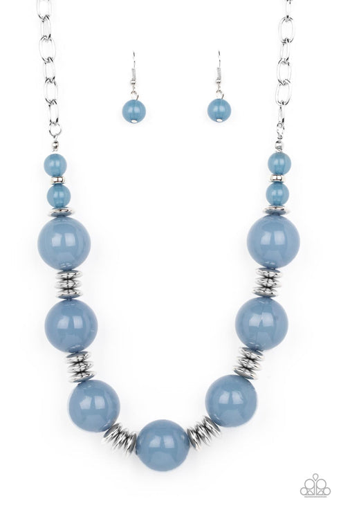 Race to the POP Blue Necklace (Orange 1087)