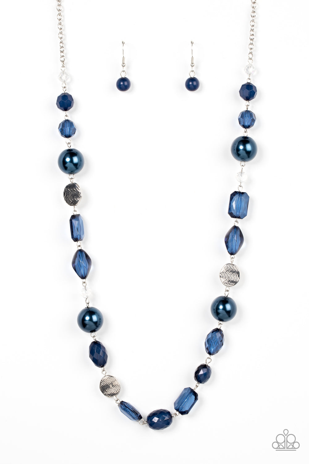 Timelessly Tailored Blue Necklace (Orange 1985)