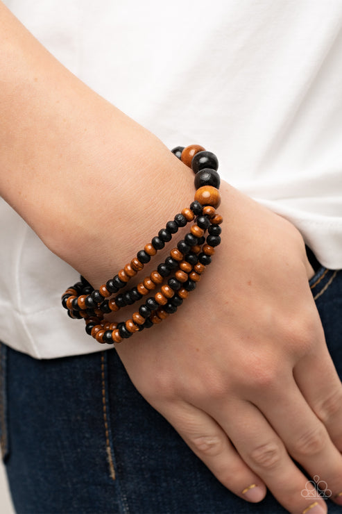 Oceania Oasis Black Bracelet (Orange 1358)