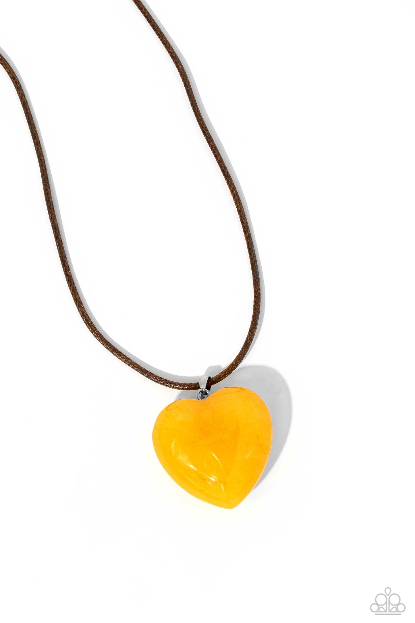 Serene Sweetheart Yellow Necklace (Orange 1854)