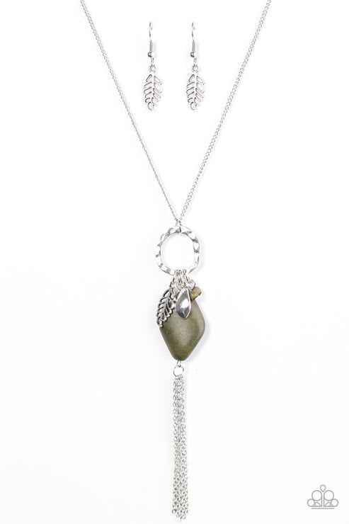 Stone Sonata Green Necklace (Orange 1054)