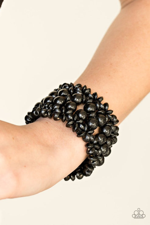 Tropical Bliss Black Bracelet (Orange 1376)