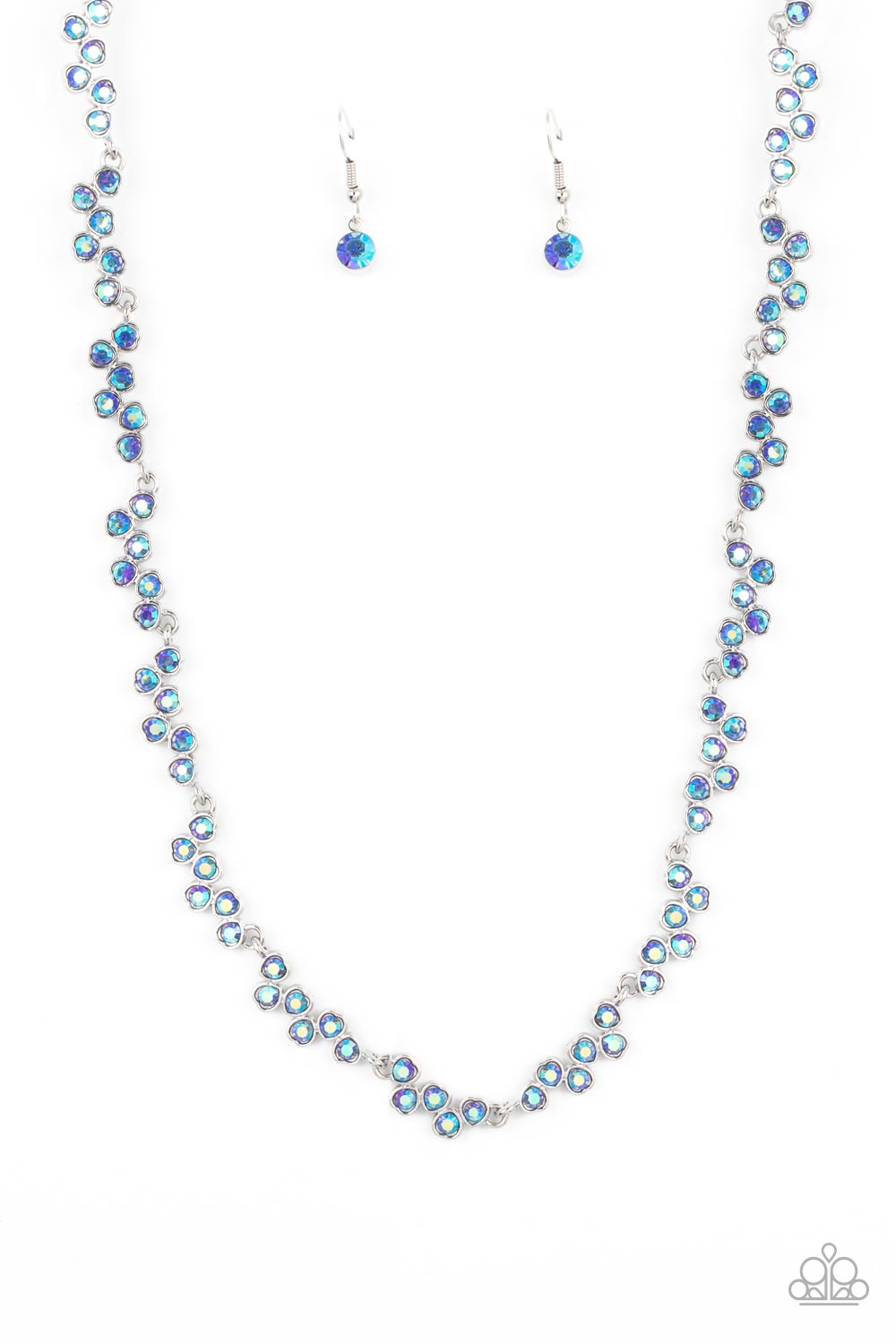 GLOWING Admiration Blue Necklace Orange 1507)