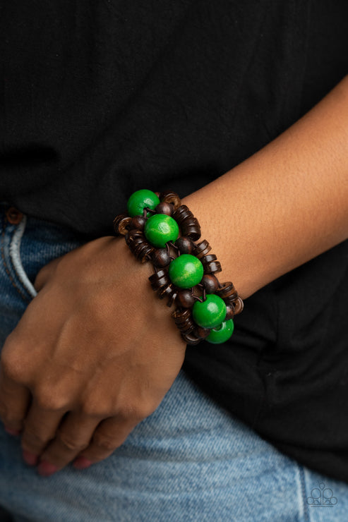 Tropical Temptations Green Bracelet (Orange 1381)