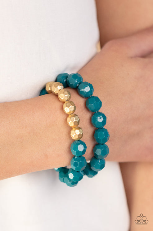 Grecian Glamour Blue Bracelet (Orange 1114)