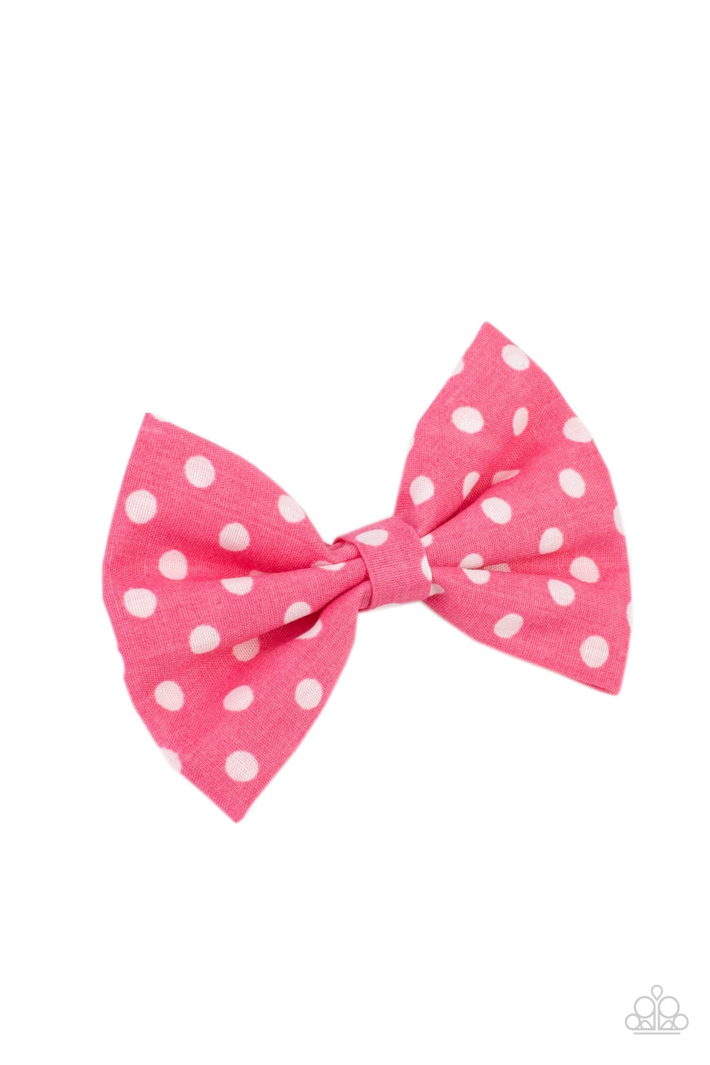 Paparazzi Accessories Polka Dot Delight Pink Hair Clip (Yellow 1679)