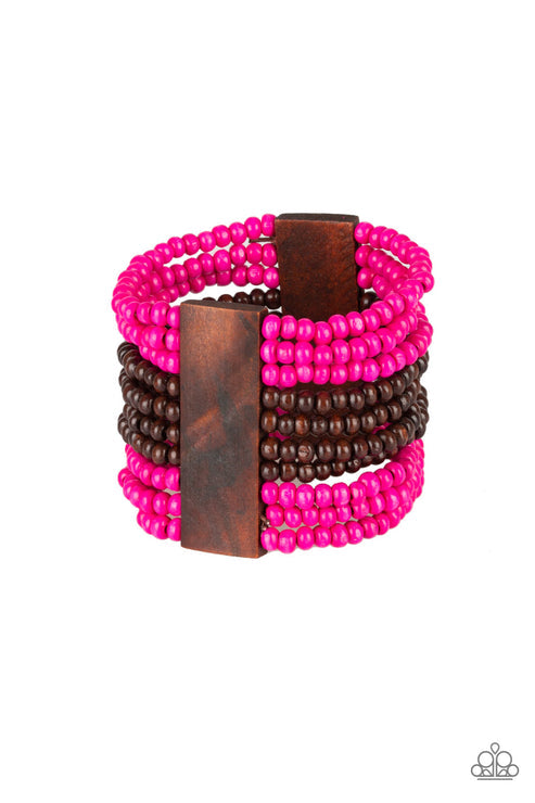 JAMAICAN Me Jam Pink Bracelet (Yellow 1672)