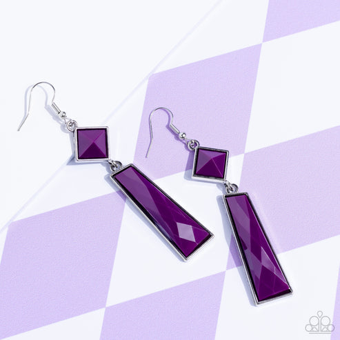 Hollywood Harmony Purple Earrings (Orange 1534)