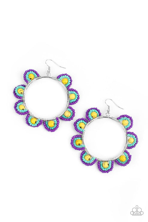 Groovy Gardens Yellow Earrings (Red 24)