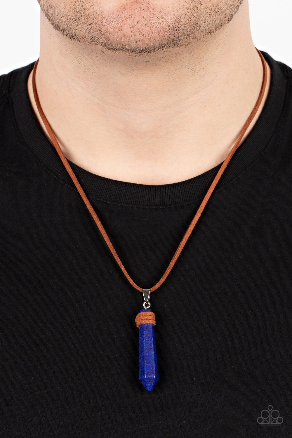 Holistic Harmony Blue Necklace (Orange 1975)