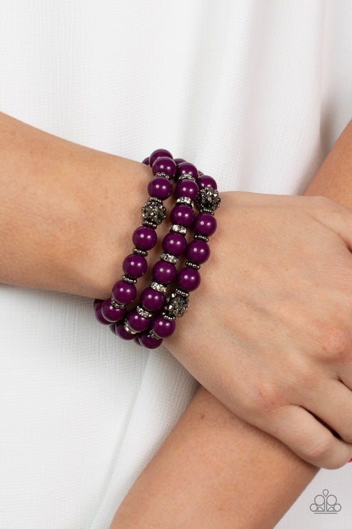 Poshly Packing Purple Bracelet (Green 27)