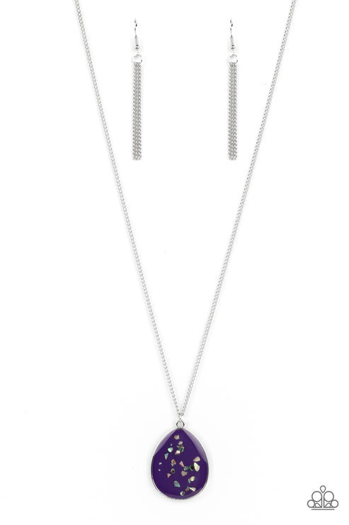 Paparazzi Accessories Shimmering Seafloors Purple Necklace (Orange 1136)