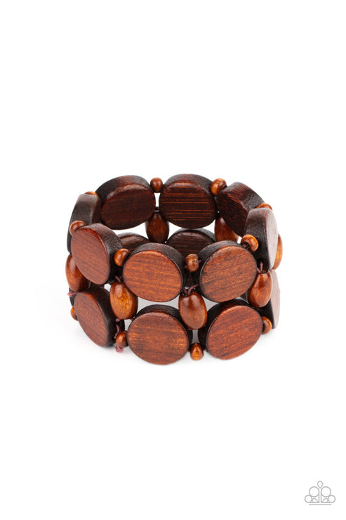 Beach Bravado Brown Bracelet (Orange 1041)