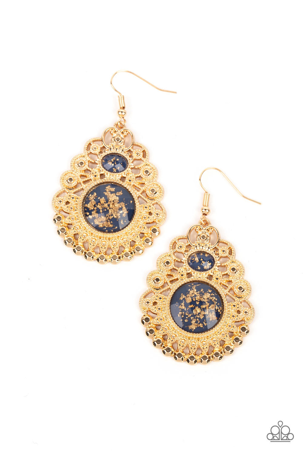 Welcoming Whimsy Blue Earrings (Orange 1221)