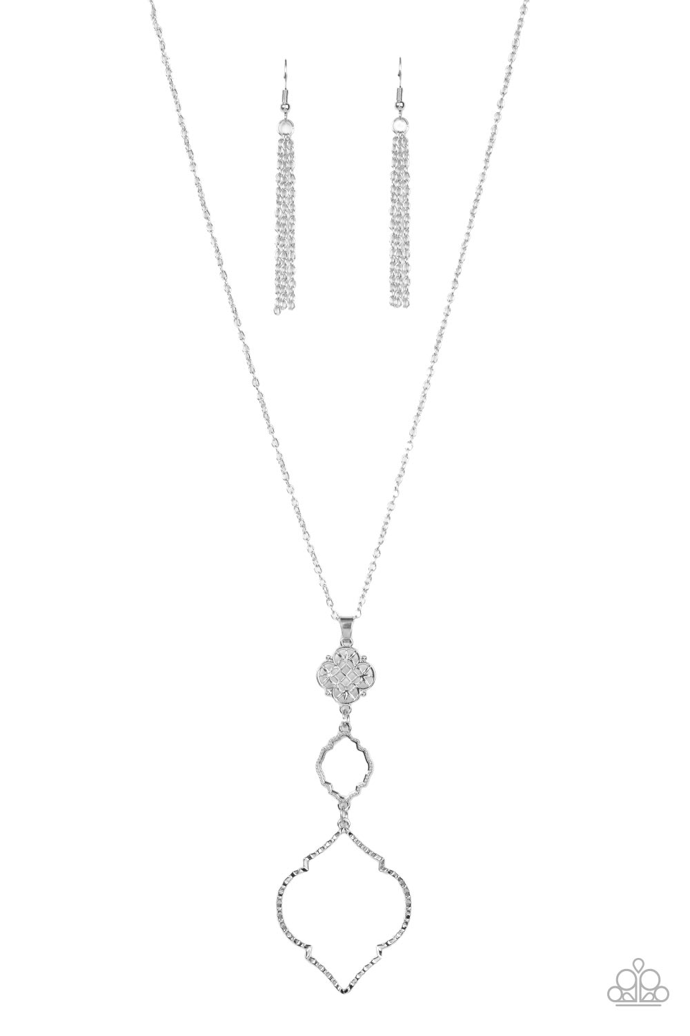 Marrakesh Mystery Silver Necklace (Orange 1922)