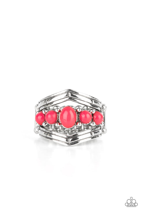 Show-Stopping Chevron Pink Ring (Spicy 338)