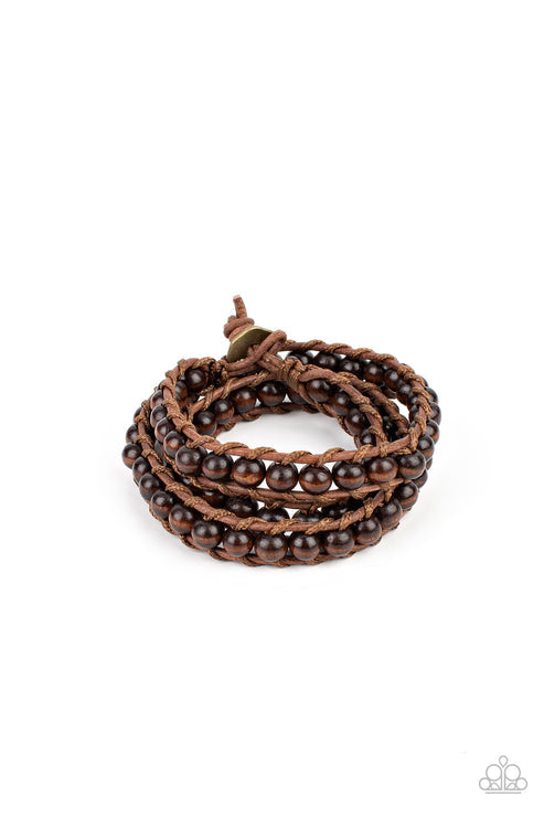 Pine Paradise Brown Bracelet (Orange 1084)