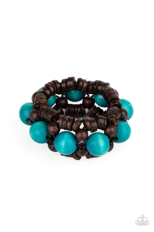 Tropical Temptations Blue Bracelet (Orange 1418)