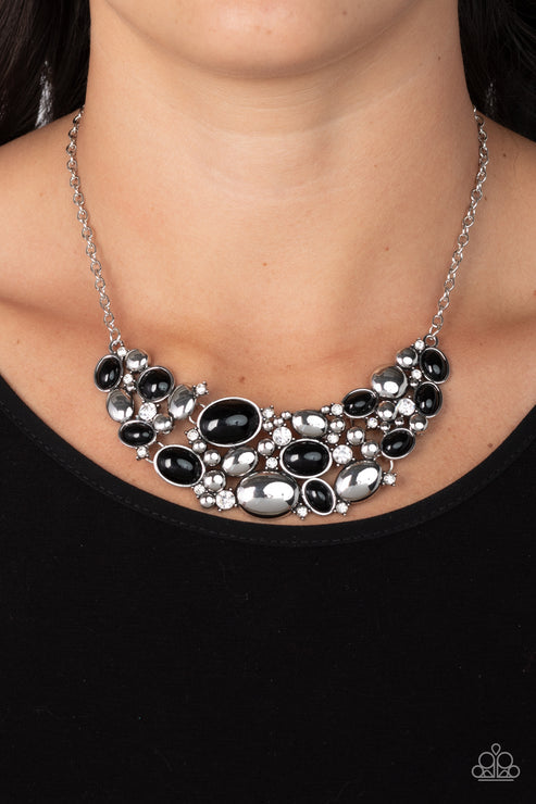 Contemporary Calamity Black Necklace (Purple 1001)