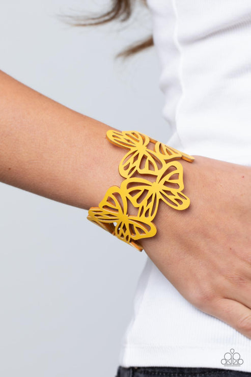 Butterfly Breeze Yellow Bracelet (Orange 1228)