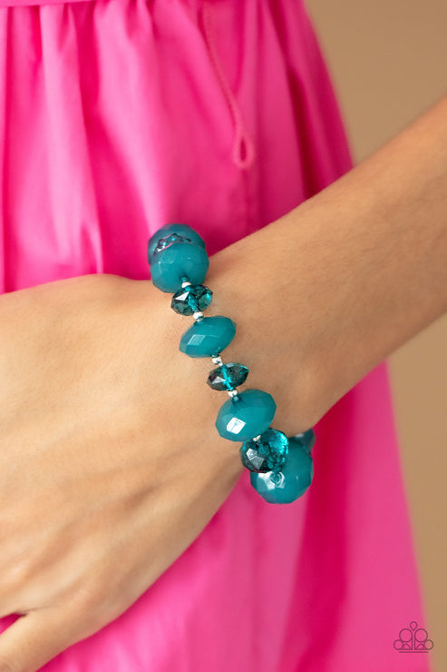 Keep GLOWING Forward Blue Bracelet (Orange 1099)