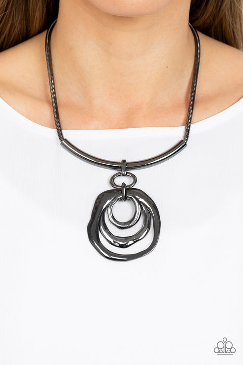 Forged in Fabulous Black Necklace (Orange 1284)