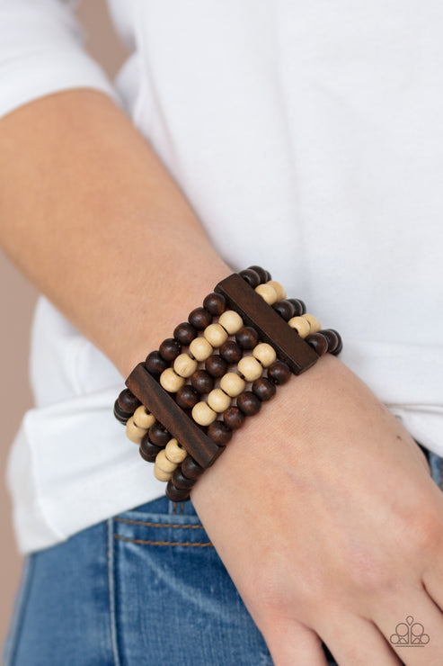 Caribbean Catwalk Brown Bracelet (Brown 1046)