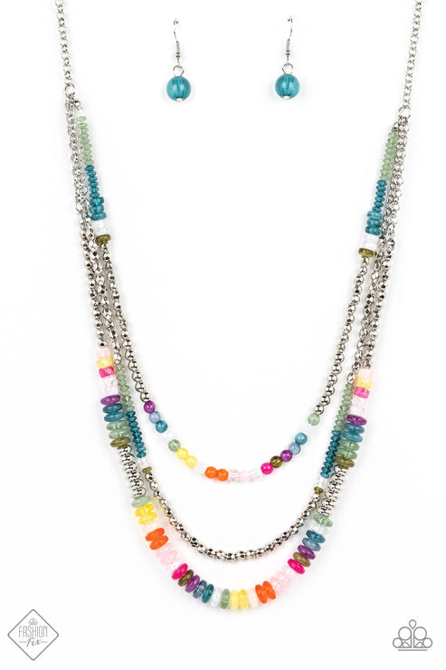 Paparazzi Accessories Newly Neverland Multi Necklace (Orange 1529)