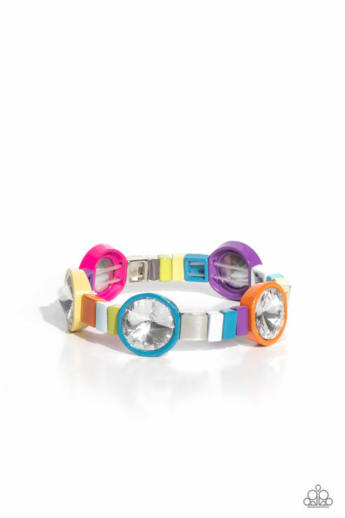 Multicolored Madness Multi Bracelet (Orange 1476)