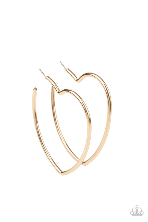 Heartbreaker Hustle Gold Earrings (Orange 1564)