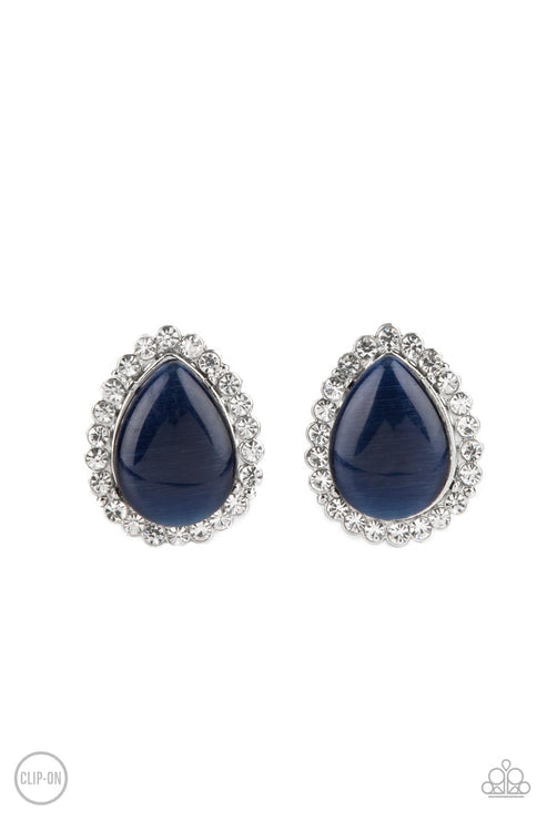 Downright Demure Blue Earrings (Orange 1101)