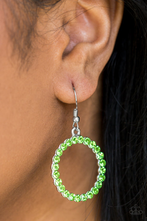 Bubblicious Bubbles Green Earrings (Orange 1061)