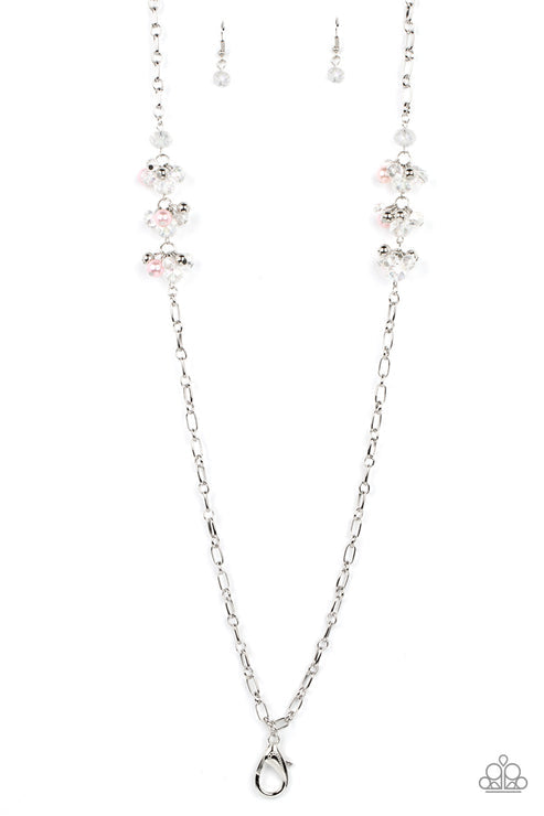 Paparazzi Accessories Poshly Parisian Pink Necklace (Orange 1557)