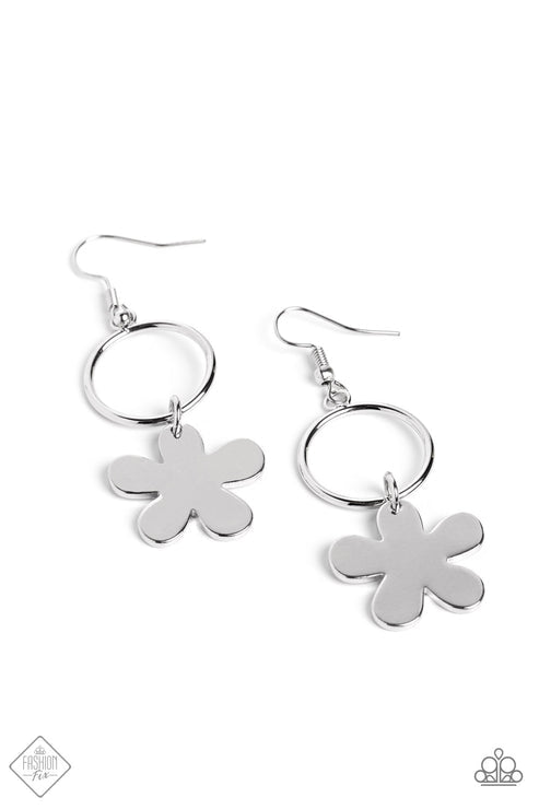 Foreshore Figurine - Fashion Fix -  Silver Earrings (Orange 1543)