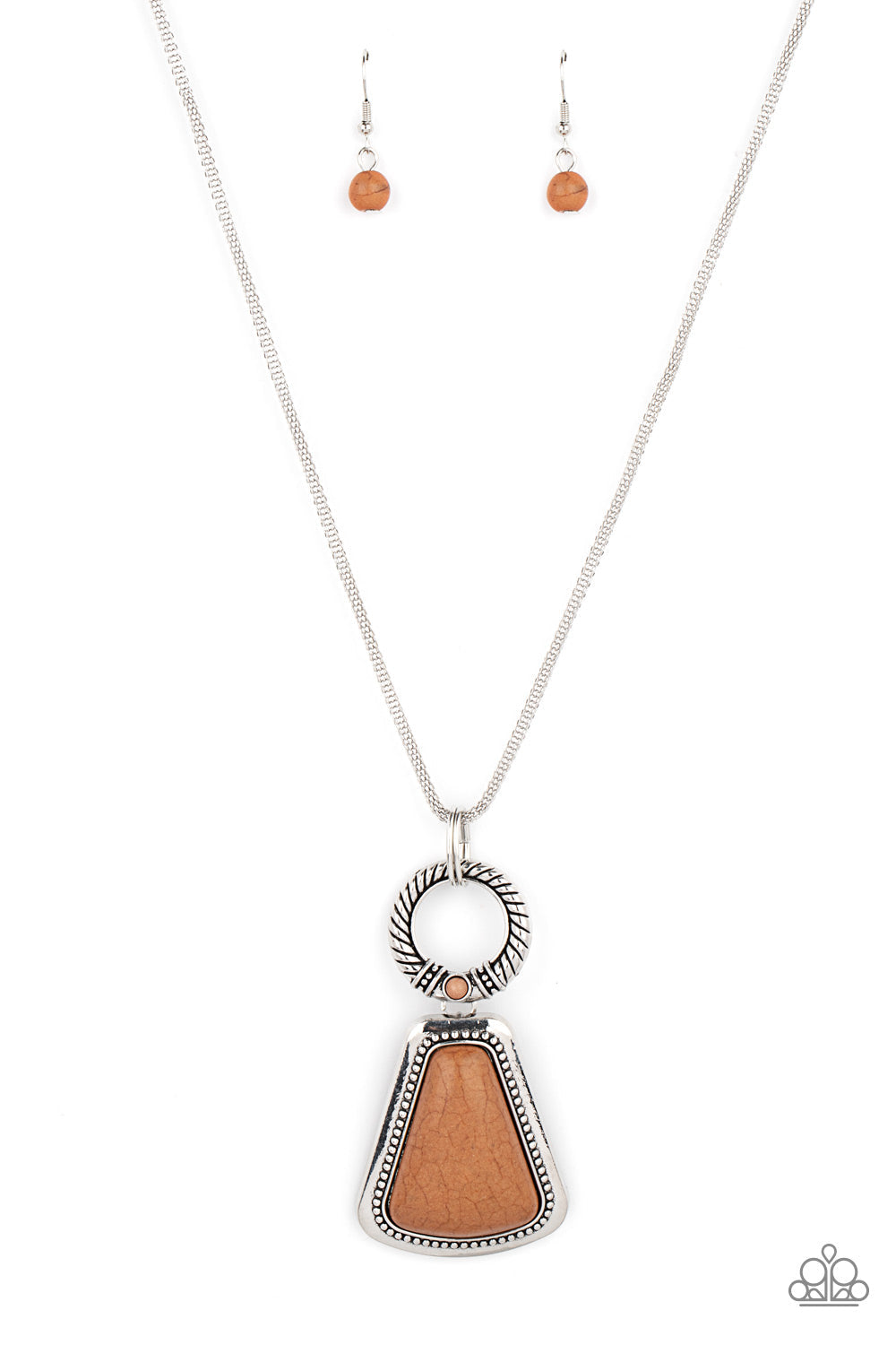 Stone Prairies Brown Necklace (Orange 1913)