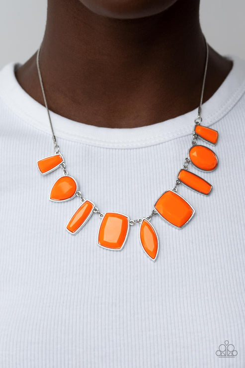 Luscious Luxe Orange Necklace (Orange 1413)